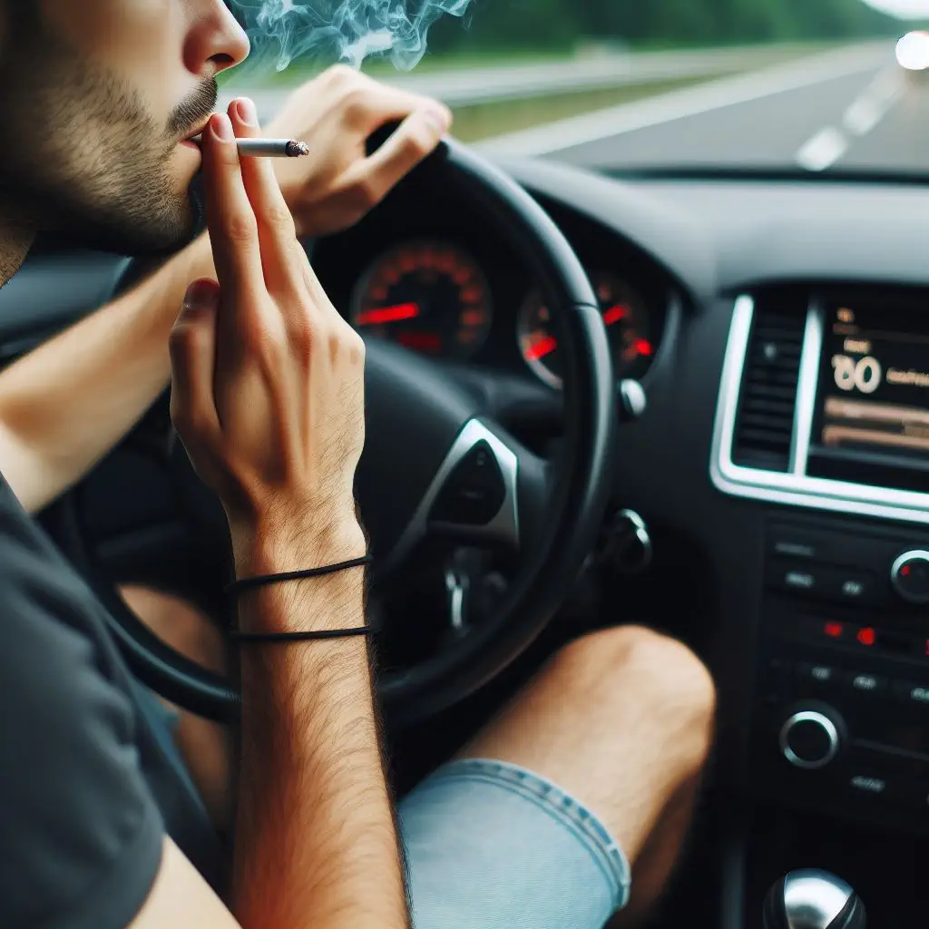 multas en cordoba infraccion de transito persona manejando fumando cigarrillo